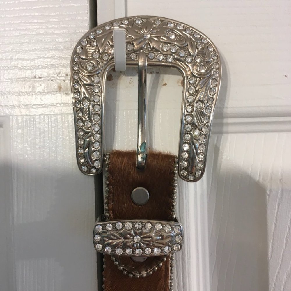 W.B. Atlas TM Jeweled and Pony Hair Belt - Picture 8 of 12
